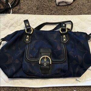 Coach Midnight Blue Shoulder Bag